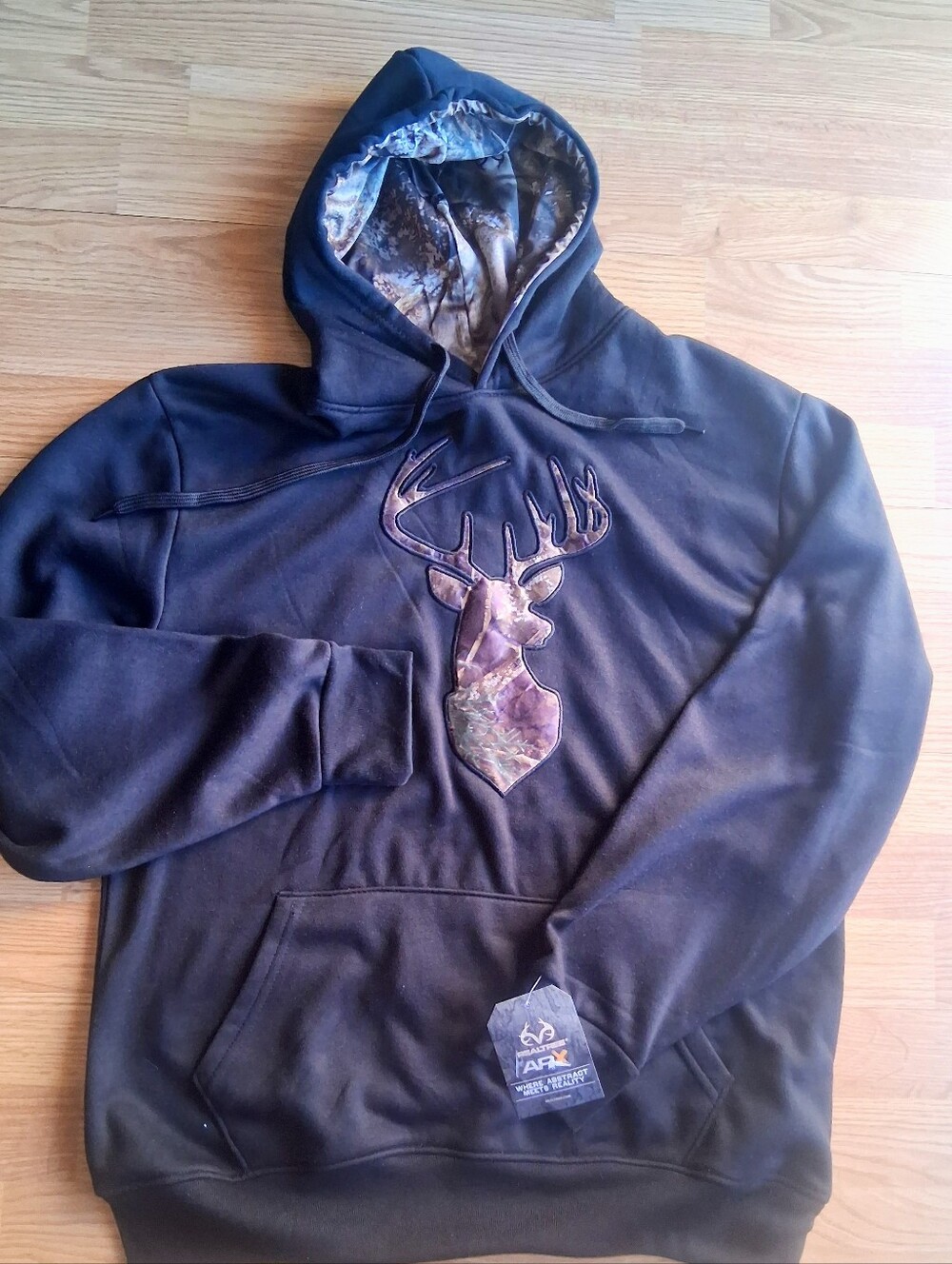 NWT Mens Hoodie, Hooded sweatshirt, By Realtree, Reindeer, Sz M, L, XL